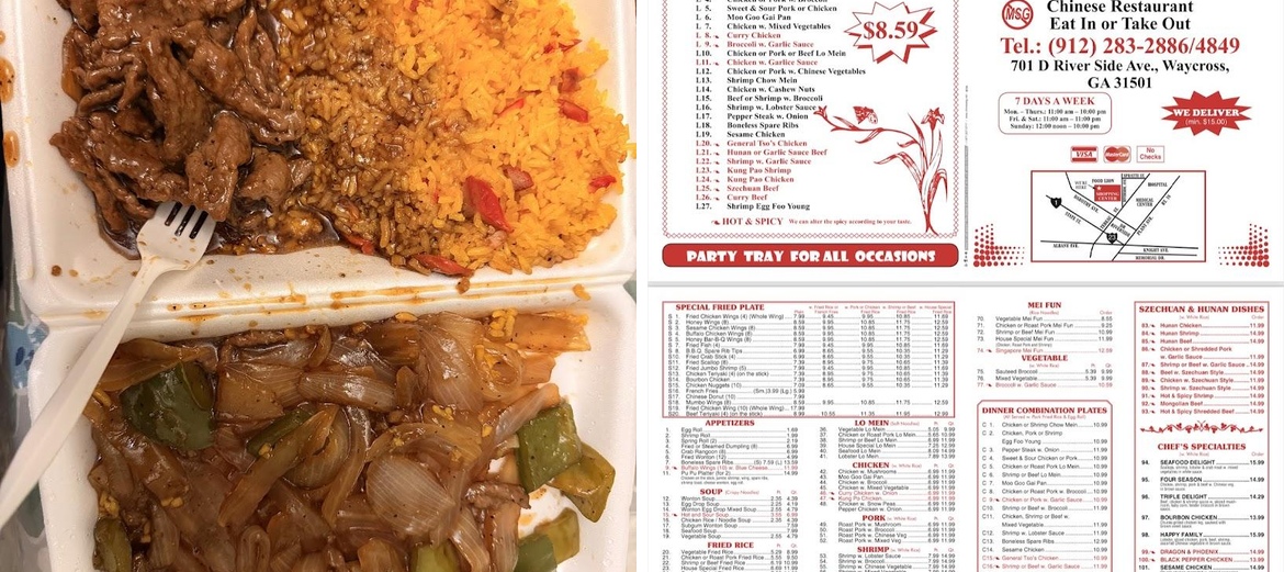 Number 1 Wok Menu