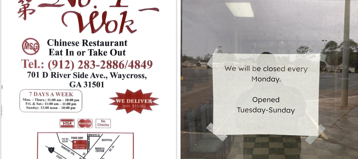 Number 1 Wok Menu
